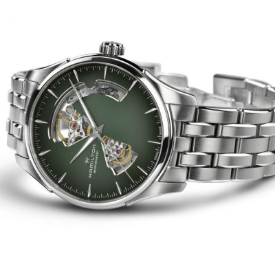 HAMILTON JAZZMASTER CADRAN VERT AUTOMATIQUE 40 MM