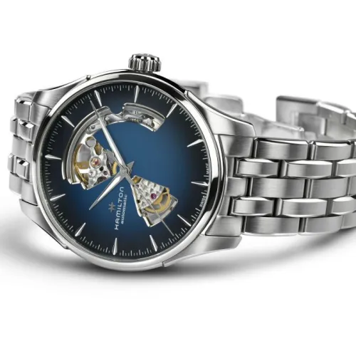 HAMILTON JAZZMASTER CADRAN BLEU  AUTOMATIQUE 40 MM