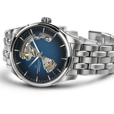 HAMILTON JAZZMASTER CADRAN BLEU  AUTOMATIQUE 40 MM