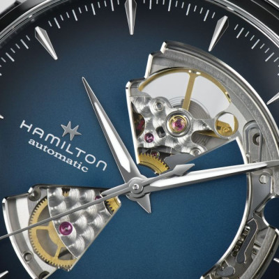 HAMILTON JAZZMASTER CADRAN BLEU  AUTOMATIQUE 40 MM