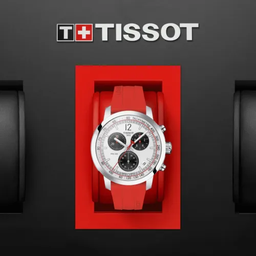 TISSOT PRC 200 CHRONO QUARTZ CADRAN BLANC