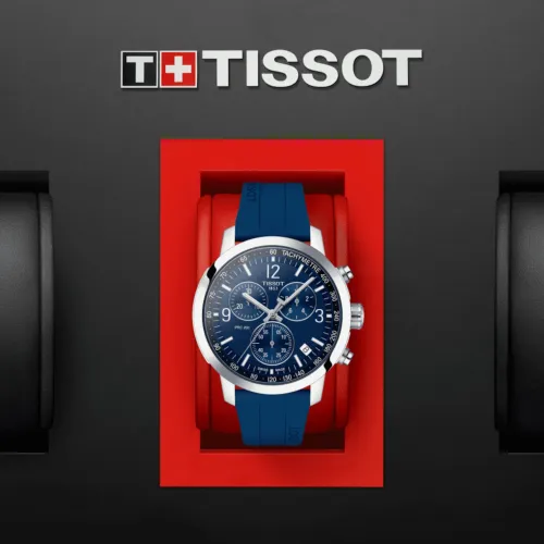 TISSOT PRC 200 CHRONO QUARTZ CADRAN BLEU