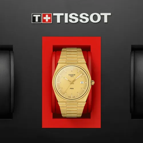 TISSOT PRX QUARTZ PVD OR JAUNE