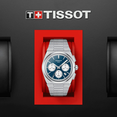 TISSOT PRX AUTOMATIQUE CHRONOGRAPHE BLEU