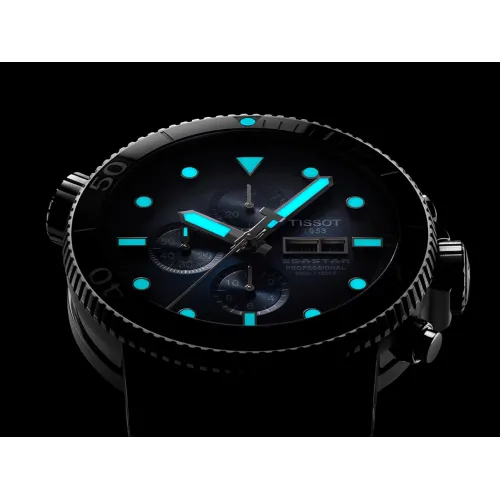 TISSOT PRX AUTOMATIQUE CHRONOGRAPHE BLEU