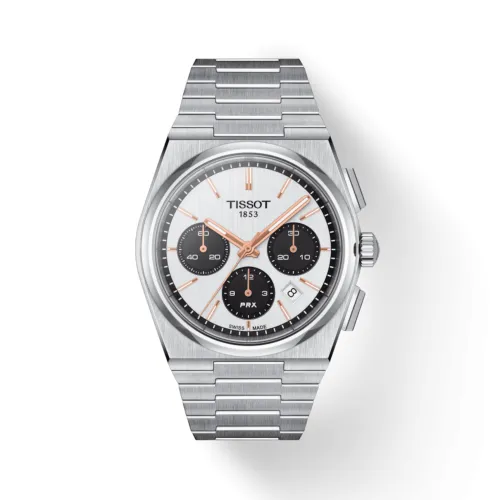 TISSOT PRX AUTOMATIQUE CHRONOGRAPHE BLANC