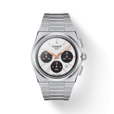 TISSOT PRX AUTOMATIQUE CHRONOGRAPHE BLANC