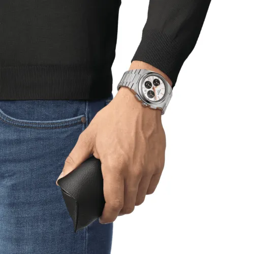 TISSOT PRX AUTOMATIQUE CHRONOGRAPHE BLANC