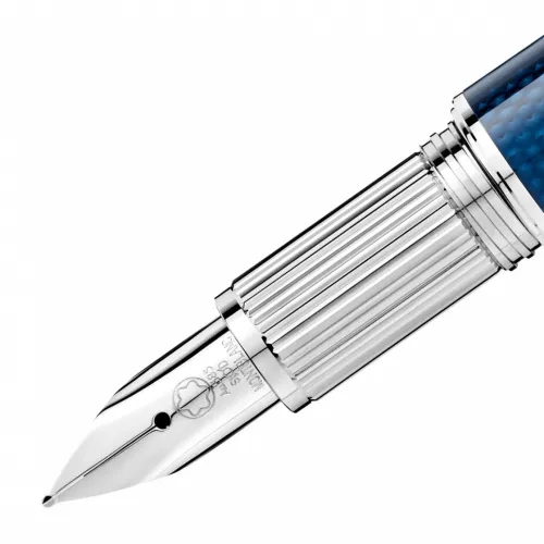 MONTBLANC PLUME STARWALKER BLUE PLANET MÉTAL DOUÉ