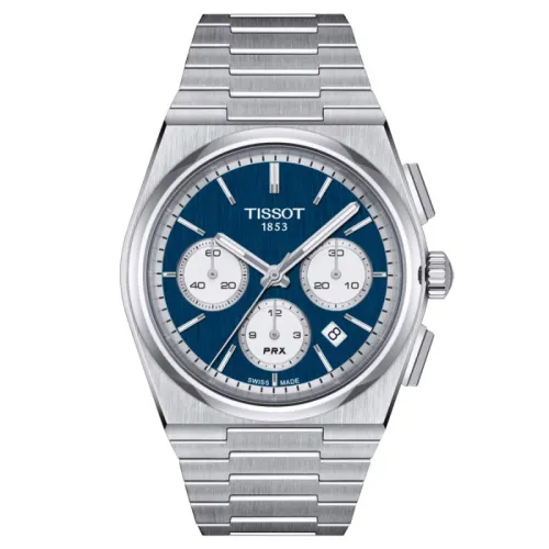 TISSOT PRX AUTOMATIQUE CHRONOGRAPHE BLEU