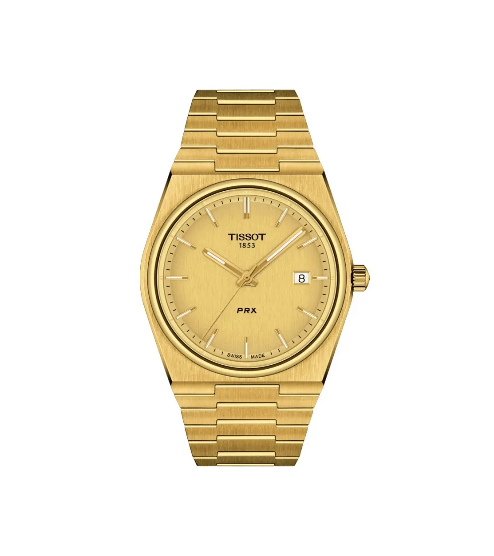 TISSOT PRX QUARTZ PVD OR JAUNE