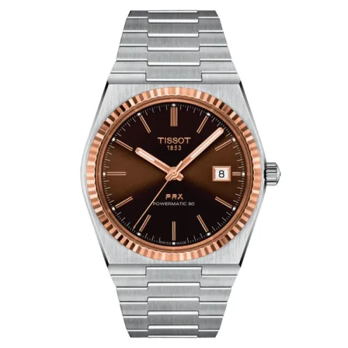 TISSOT PRX POWERMATIC 80 ACIER ET OR 18K