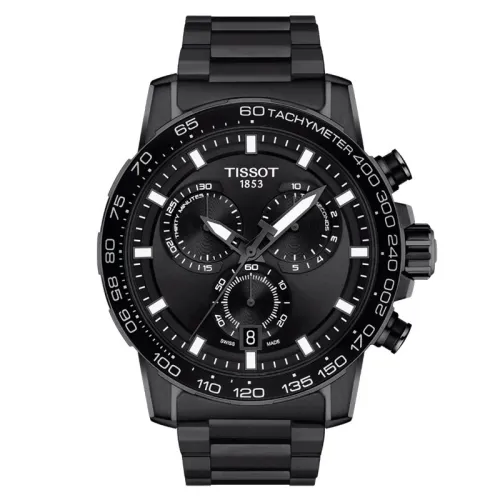 TISSOT SUPERSPORT CHRONO 45,5 MM HOMME PVD NOIR