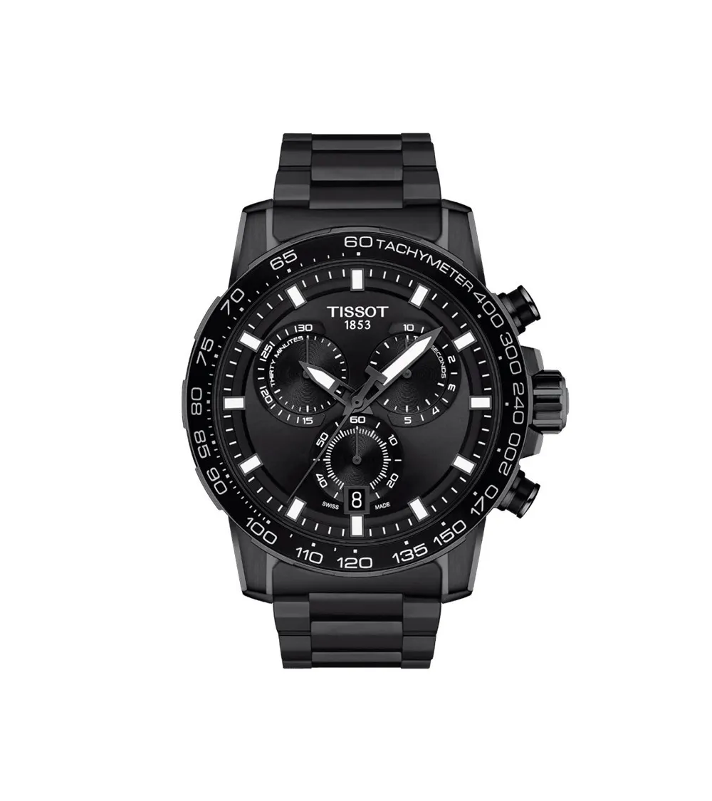 TISSOT SUPERSPORT CHRONO 45,5 MM HOMME PVD NOIR