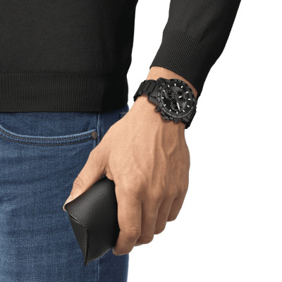 TISSOT SUPERSPORT CHRONO 45,5 MM HOMME PVD NOIR