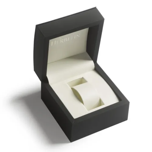 Photo montrant l'intégralité de la montre Montre Herbelin Art Déco – Acier & Cuir – Petite Seconde