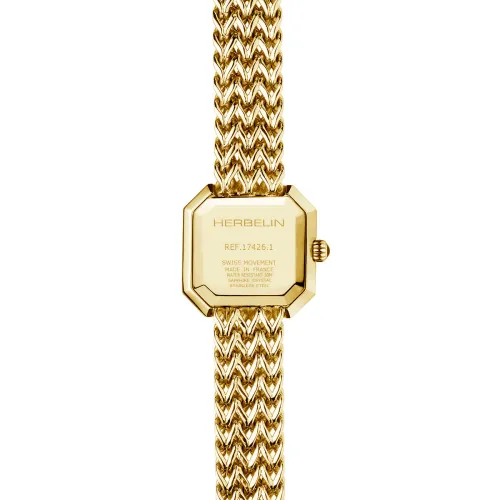 Photo montrant l'intégralité de la montre Montre Herbelin Octogône – Quartz – Doré & Nacre