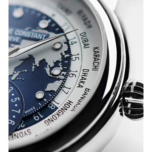 Photo montrant l'intégralité de la Montre Frédérique Constant Manufacture Classic Worldtimer 42 mm
