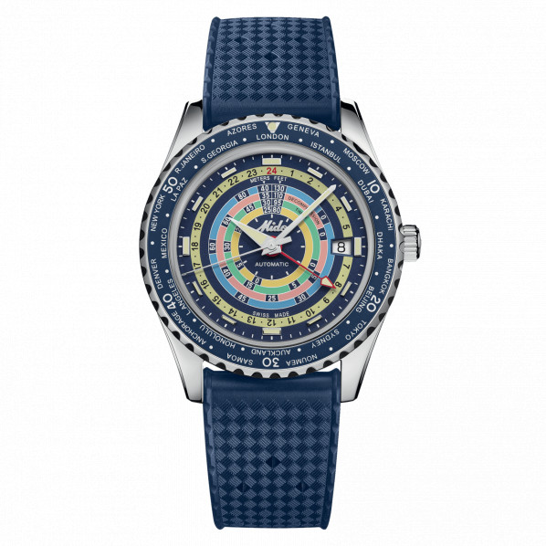 MIDO OCEAN STAR DECOMPRESSION WORLDTIMER