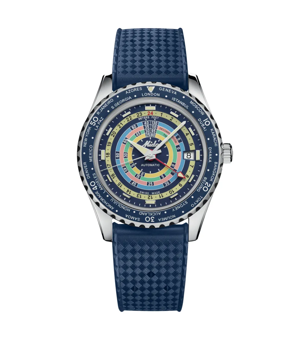 MIDO OCEAN STAR DECOMPRESSION WORLDTIMER