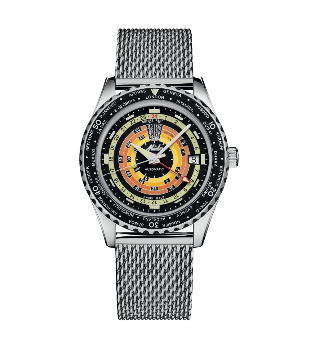MIDO OCEAN STAR DECOMPRESSION WORLDTIMER