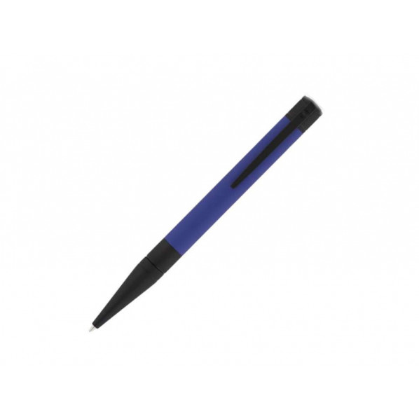 Photo montrant l'intégralité du stylo S.T. Dupont D‑Initial finition Bleu Ocean mat Velvet Animation