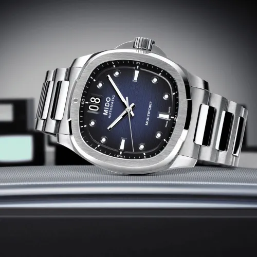 MIDO MULTIFORT TV BIG DATE CADRAN BLEU