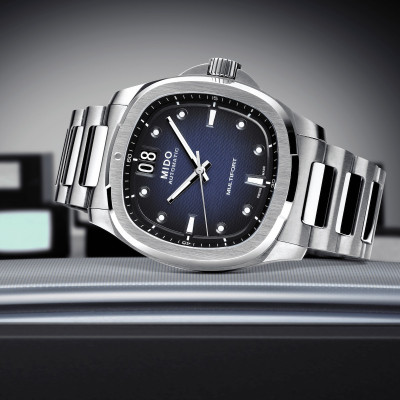 MIDO MULTIFORT TV BIG DATE CADRAN BLEU