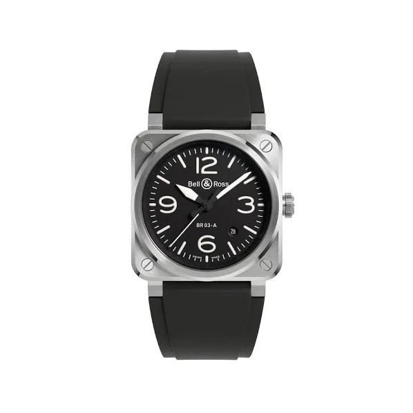 BELL&ROSS NEW BR 03 BLACK STEEL 41 MM