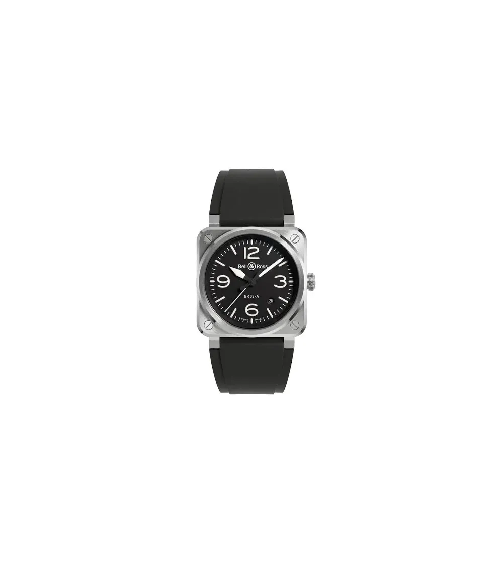 BELL&ROSS NEW BR 03 BLACK STEEL 41 MM