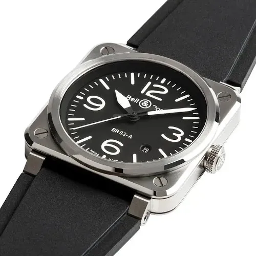 BELL&ROSS NEW BR 03 BLACK STEEL 41 MM