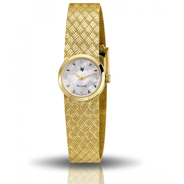 LIP HENRIETTE 22MM DORÉ DIAMANTS