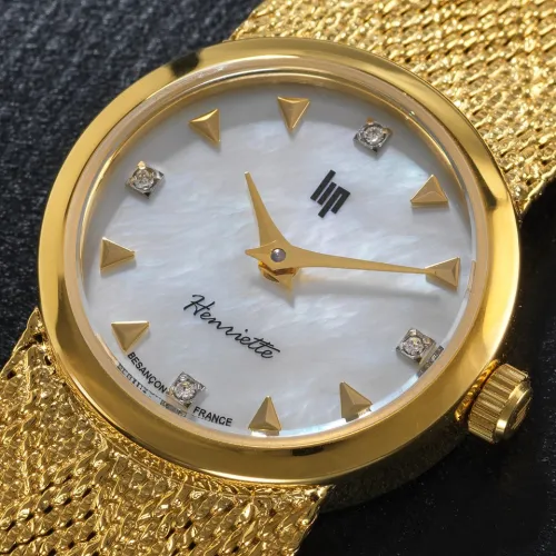 LIP HENRIETTE 22MM DORÉ DIAMANTS