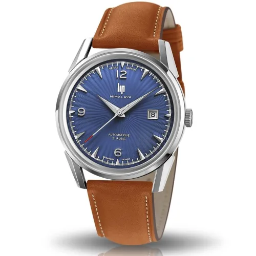 LIP HIMALAYA 40 MM AUTOMATIQUE BLEU