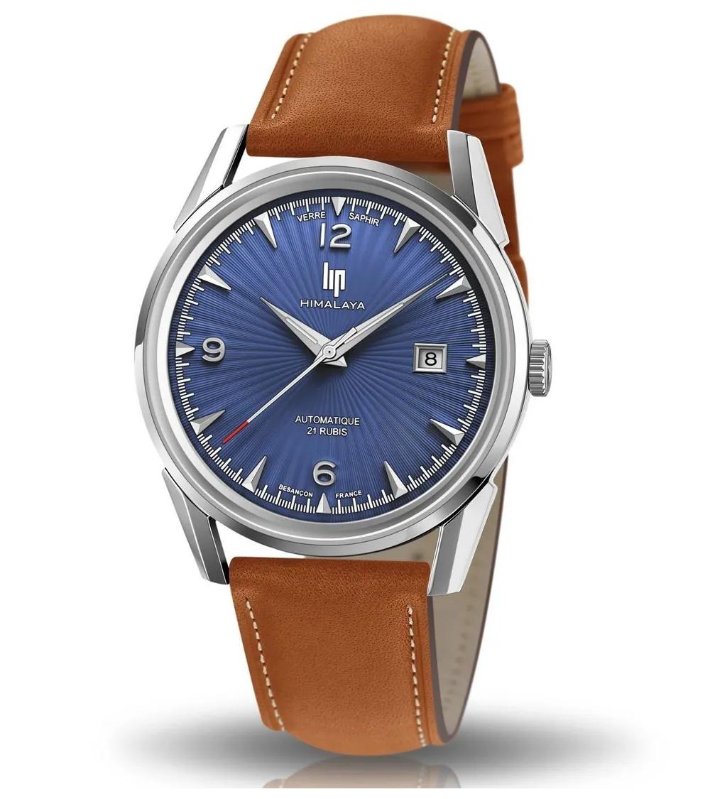 LIP HIMALAYA 40 MM AUTOMATIQUE BLEU