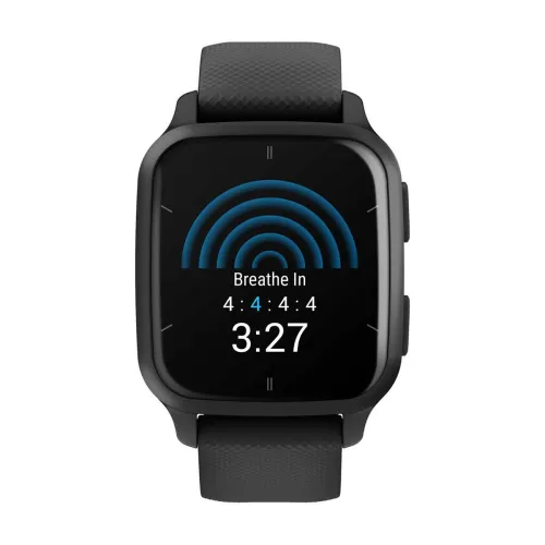 GARMIN VENU SQ2 MUSIC Gray avec bracelet silicone noir