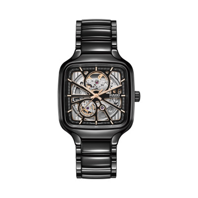 Vue complète de la montre Rado True Square Automatic Open Heart