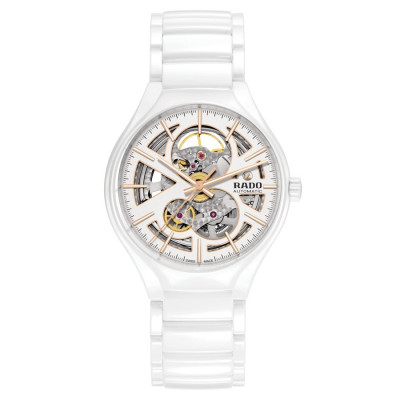 RADO TRUE AUTO CERAMIQUE BLANC OPEN HEART