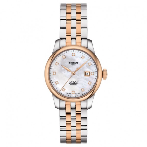 TISSOT LE LOCLE AUTOMATIC LADY (29.00) ACIER ET PVD OR ROSE
