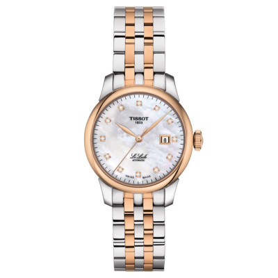 TISSOT LE LOCLE AUTOMATIC LADY (29.00) ACIER ET PVD OR ROSE
