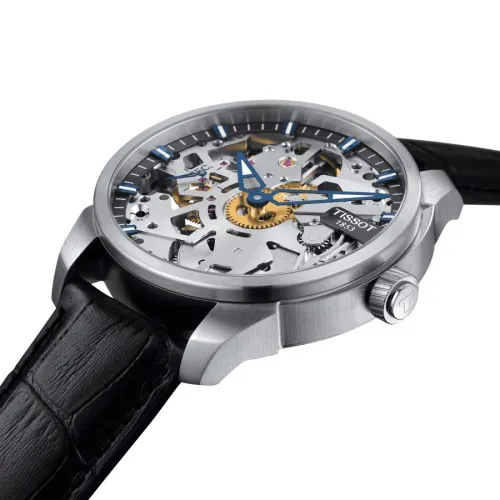 Tissot T-Complication homme mouvement mécanique squelette 