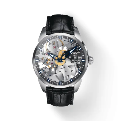 Tissot T-Complication homme mouvement mécanique squelette 