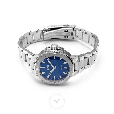 ORIS AQUIS DATE DAME 36.5MM FOND BLEU ÉGÉEN