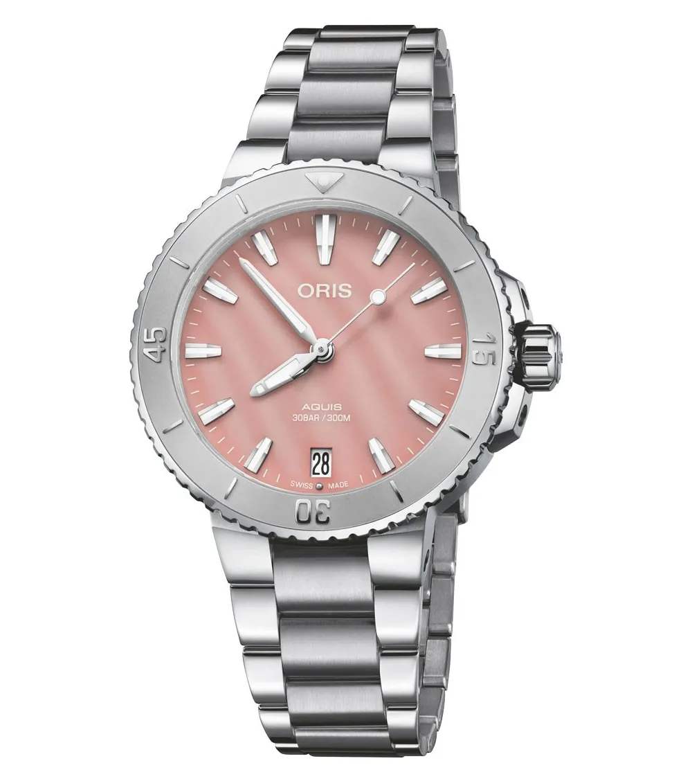 ORIS AQUIS DATE DAME ROSE