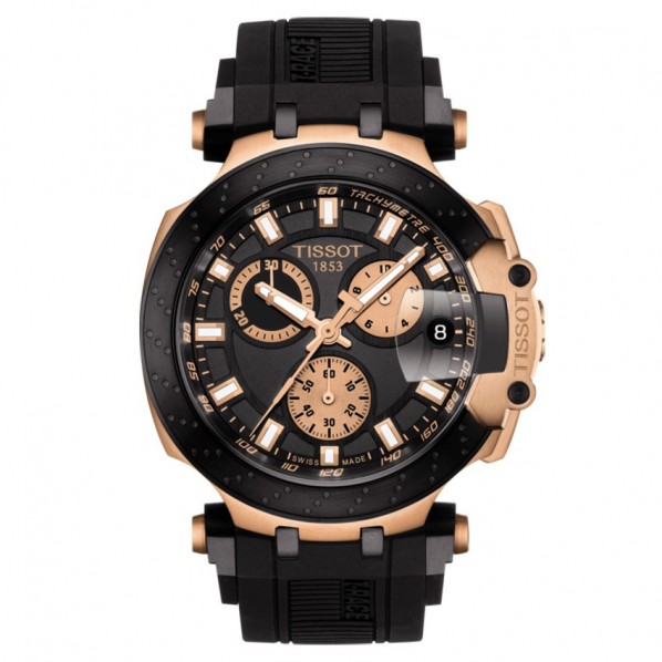 TISSOT T-RACE CHRONOGRAPHE PVD NOIR MAT ET ROSE GOLD