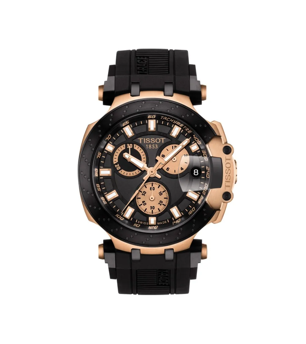 TISSOT T-RACE CHRONOGRAPHE PVD NOIR MAT ET ROSE GOLD