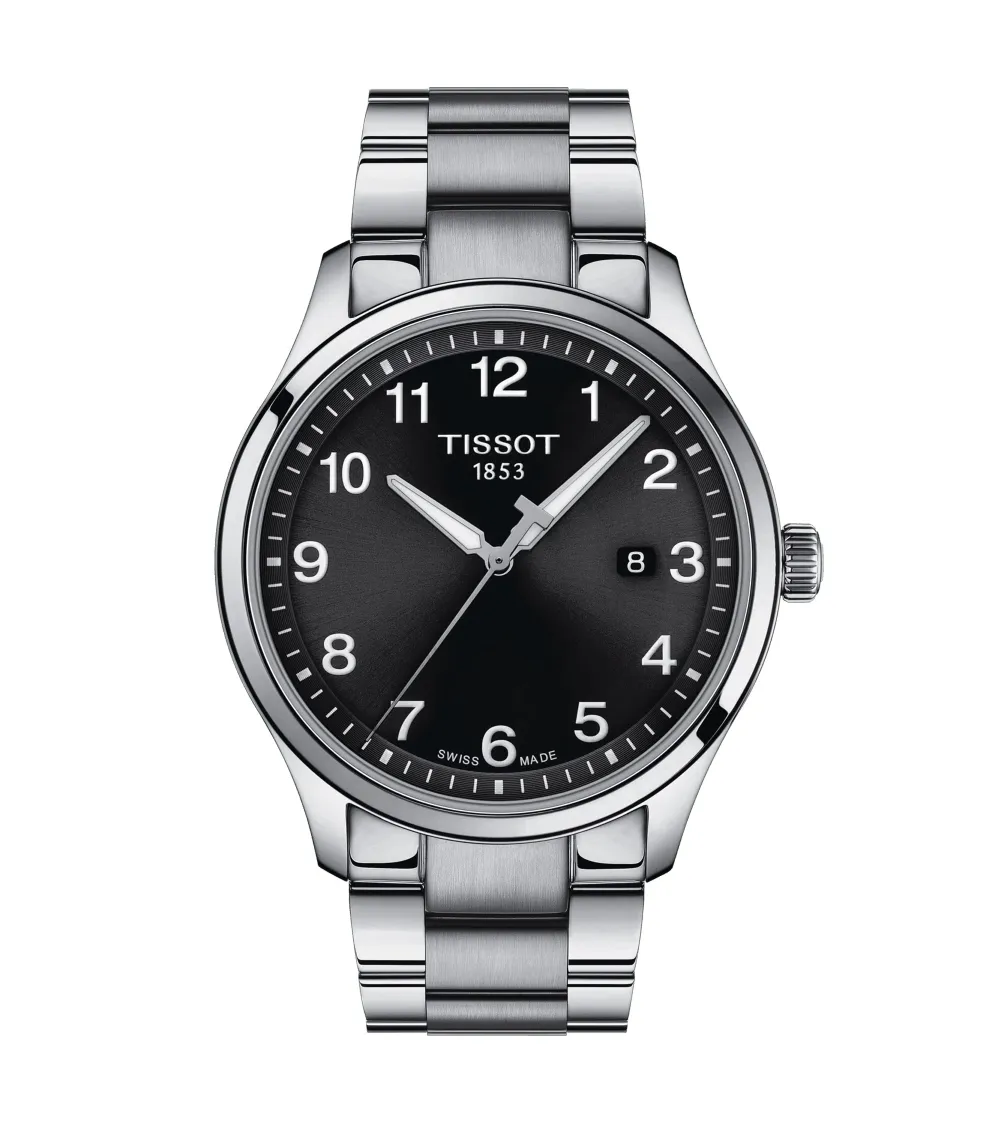 TISSOT T-SPORT GENT XL quartz cadran noir bracelet acier 42 mm