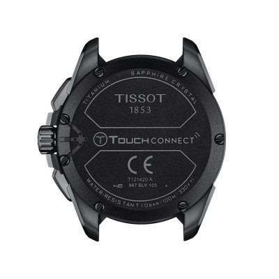 TISSOT T-TOUCH CONNECT SOLAR TITANE pvd noir bracelet caoutchouc noir 47,5 mm