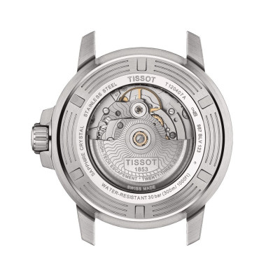 TISSOT T-SPORT SEASTAR 1000 Powermatic 80 cadran vert bracelet acier 43 mm