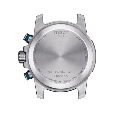 TISSOT SUPERSPORT CHRONO quartz cadran bleu bracelet acier 45,5 mm